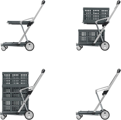 Portable Folding Shopping Cart + 3 Ecological Thermal Bags [FACTORY PRICE]