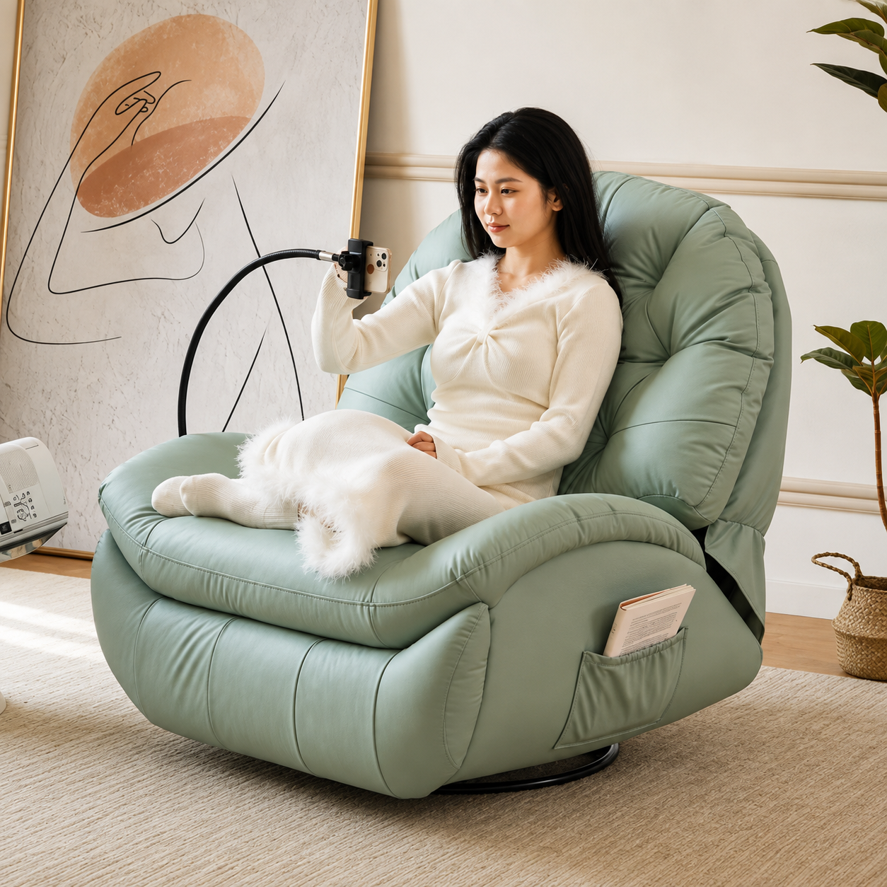 🔥 Selling Fast – Premium Recliner Chair with Phone Holder (Limited Stock!)